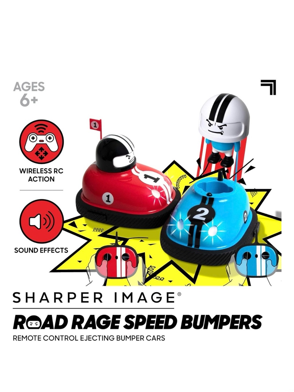 Sharper Image Road Rage Remote Control Bumper Cars - Picture 2 of 7